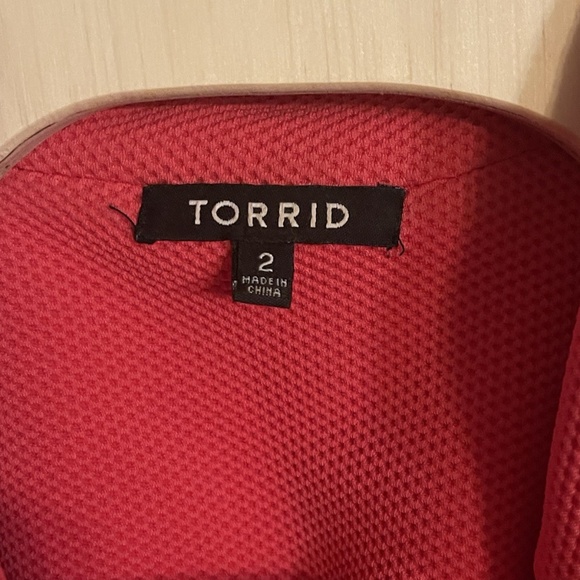 Torrid | Pink Knit Moto Jacket Size 2 - Picture 6 of 16